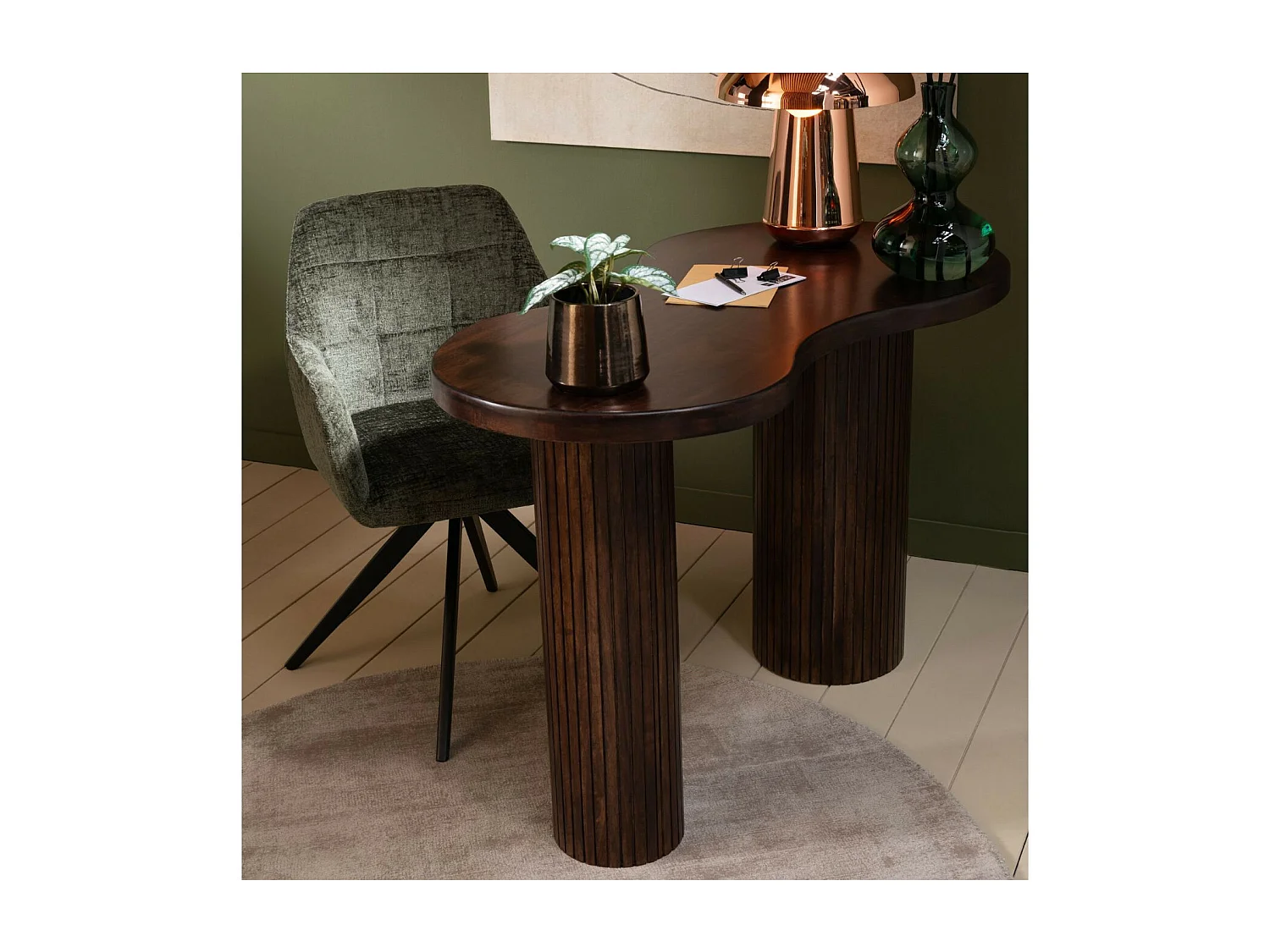 Console Design en Bois "Infinity" 120cm Marron