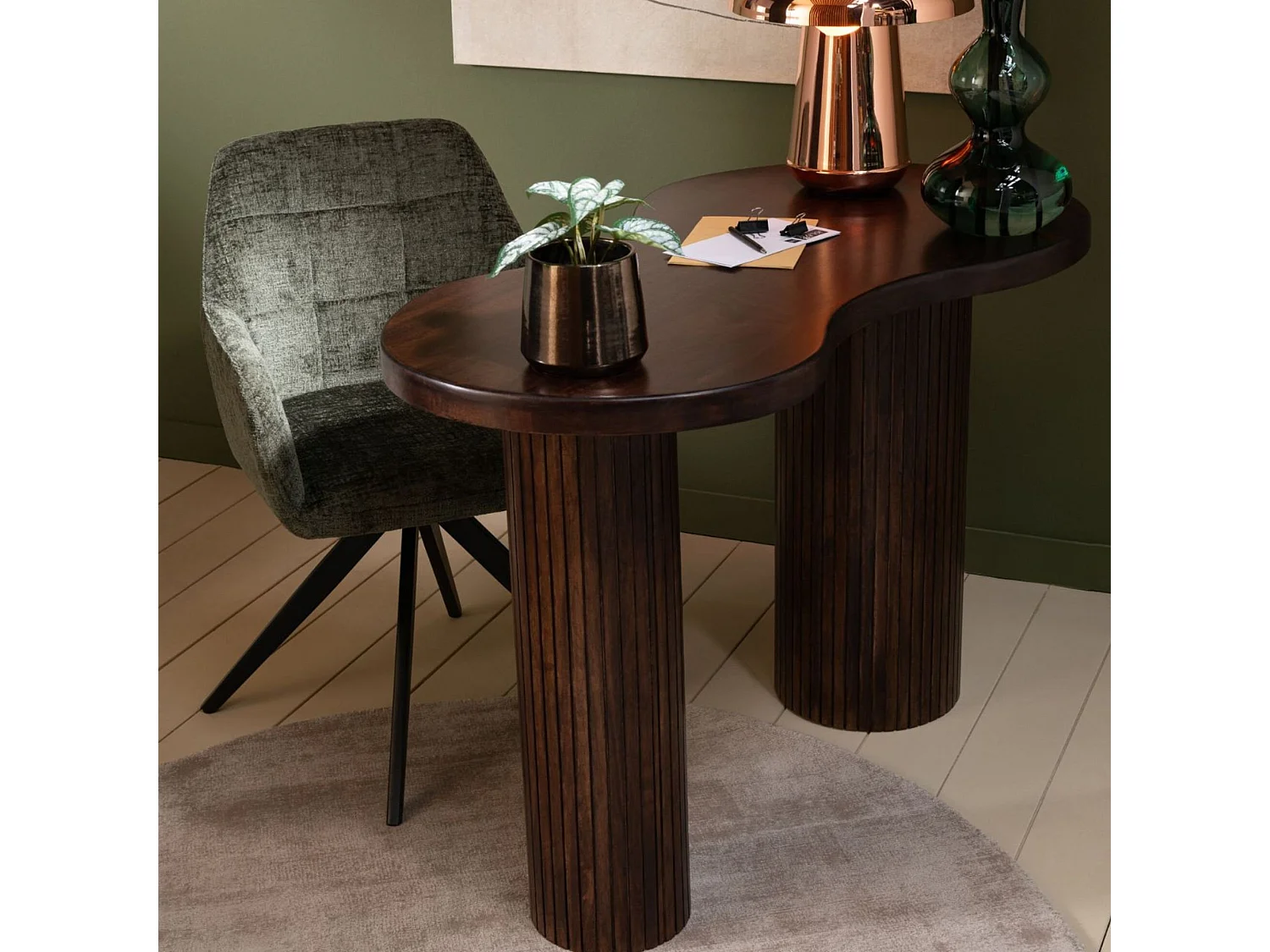 Console Design en Bois "Infinity" 120cm Marron