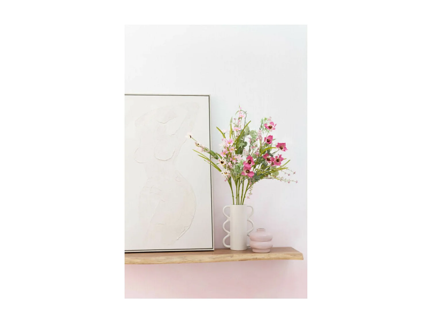 Etagère murale rectangulaire en bois d'acacia L115 (lot de 2) - EDGAR