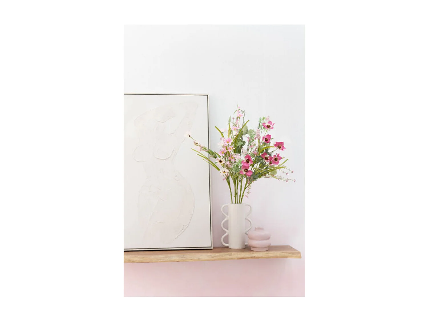 Etagère murale rectangulaire en bois d'acacia L115 (lot de 2) - EDGAR