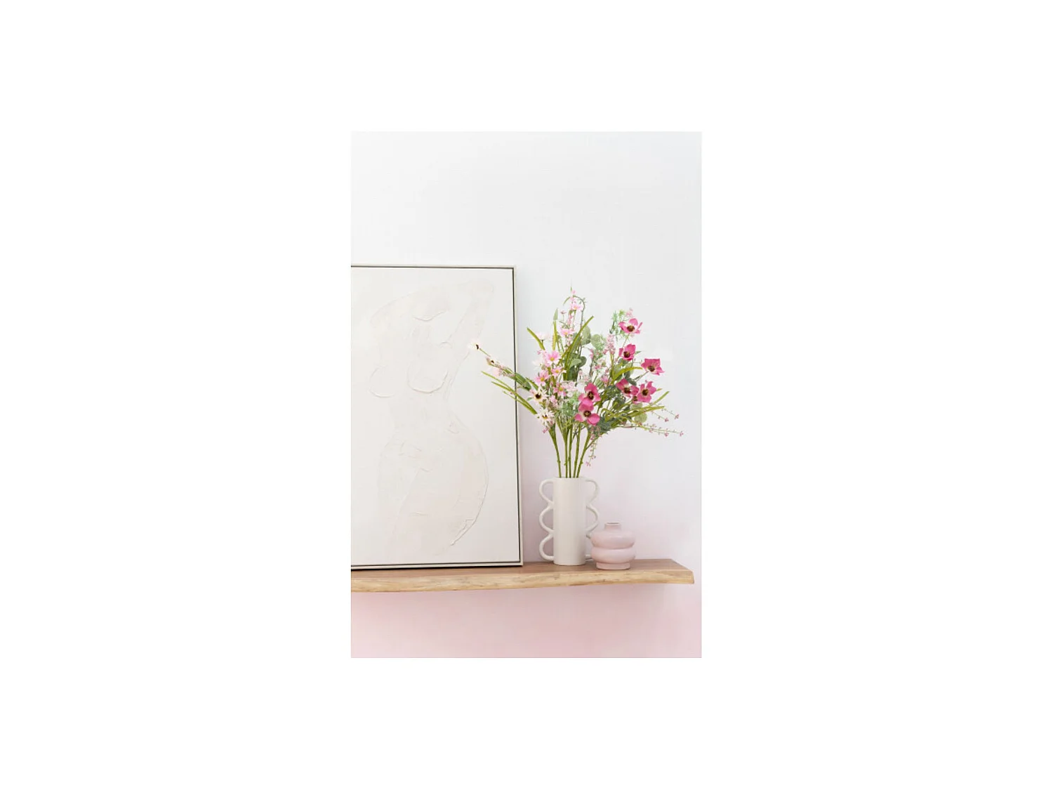 Etagère murale rectangulaire en bois d'acacia L115 (lot de 2) - EDGAR