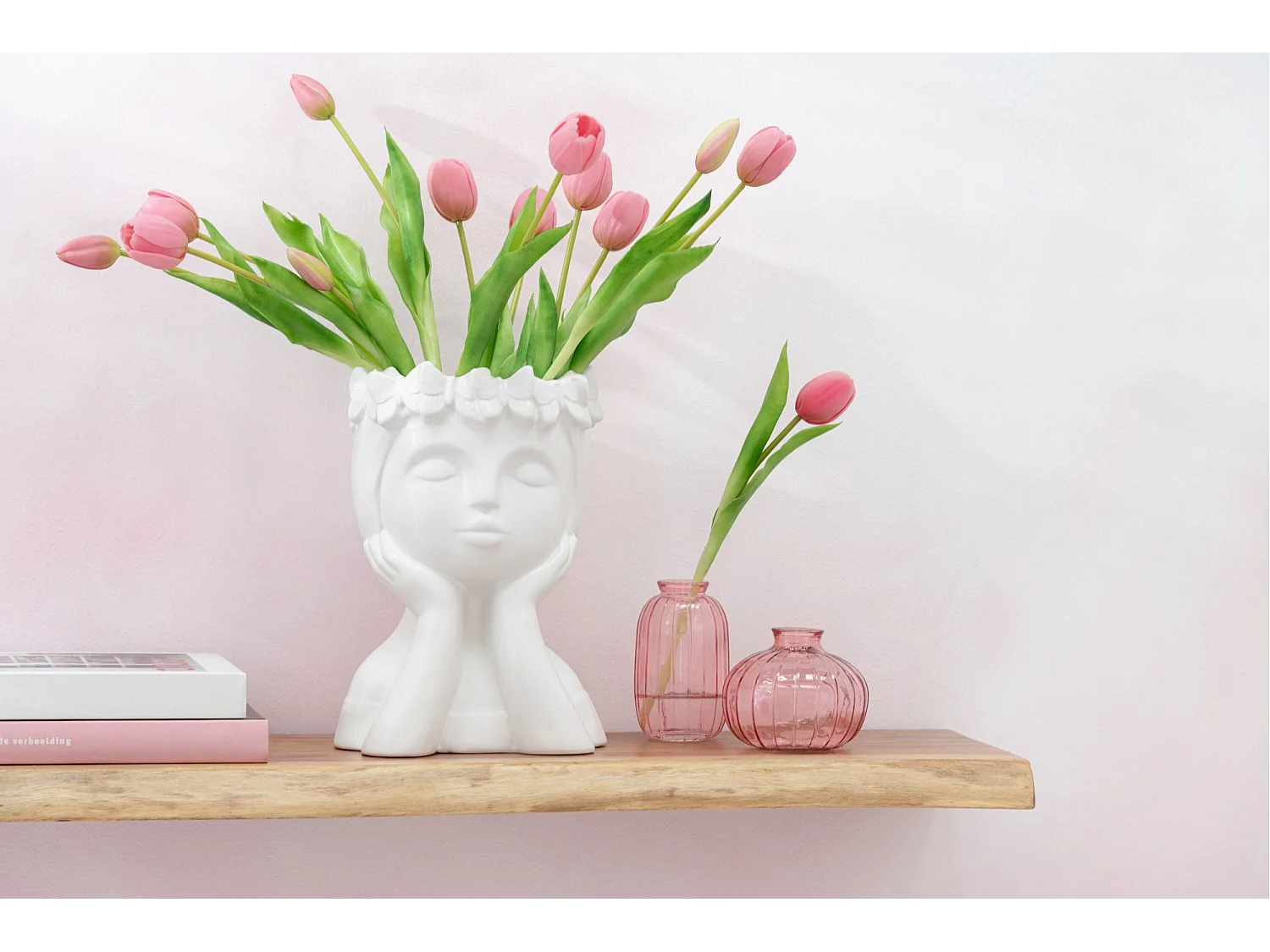 Etagère murale rectangulaire en bois d'acacia L70 (lot de 2) - EDGAR