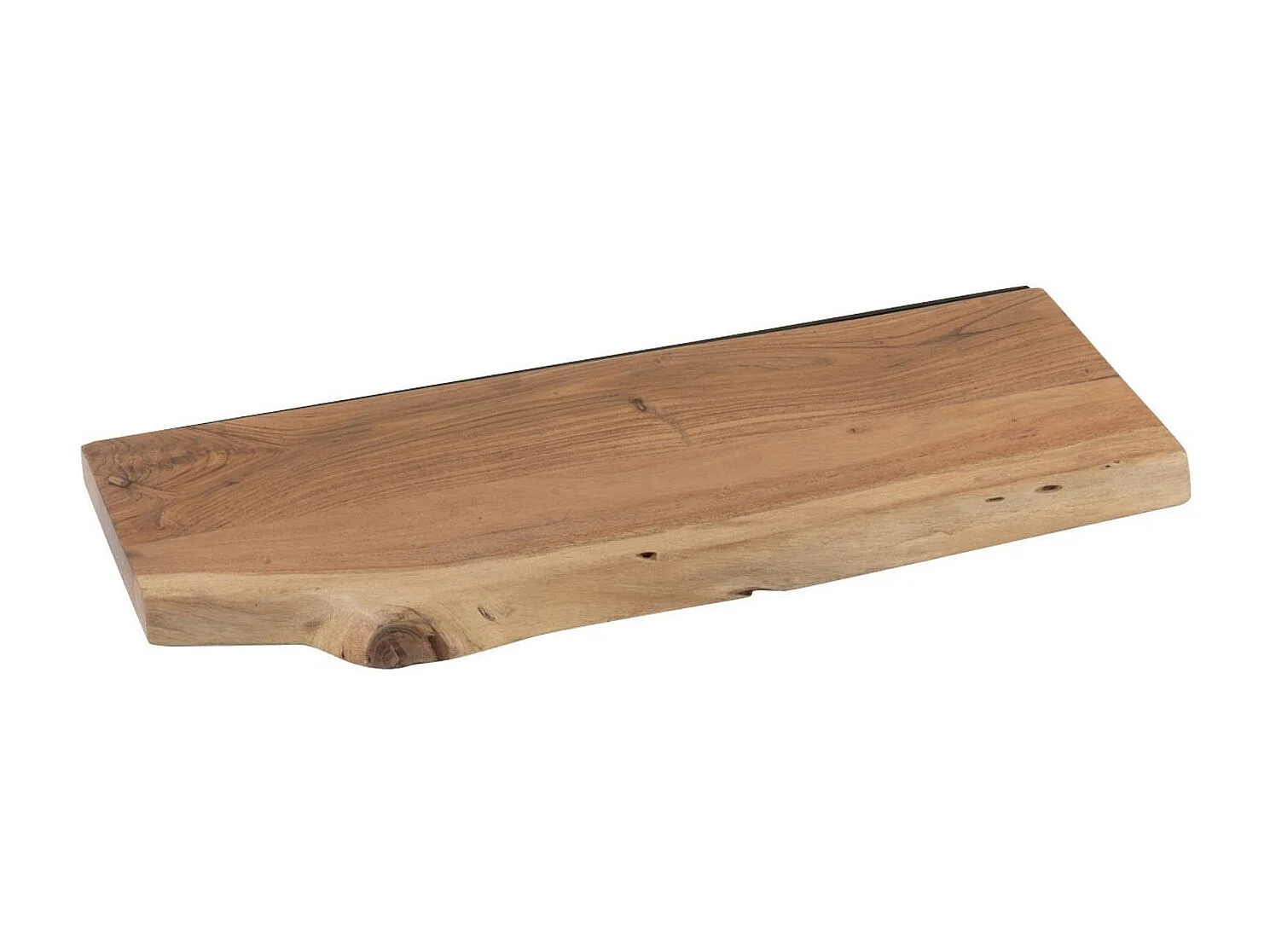 Etagère murale rectangulaire en bois d'acacia L70 (lot de 2) - EDGAR