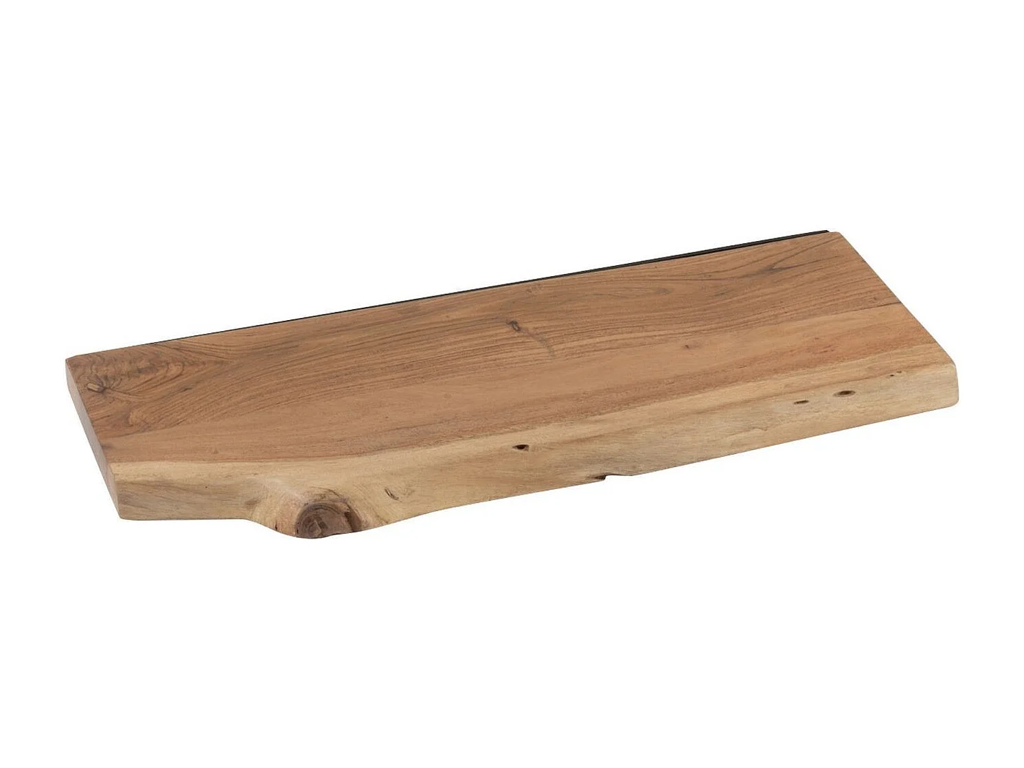 Etagère murale rectangulaire en bois d'acacia L70 (lot de 2) - EDGAR