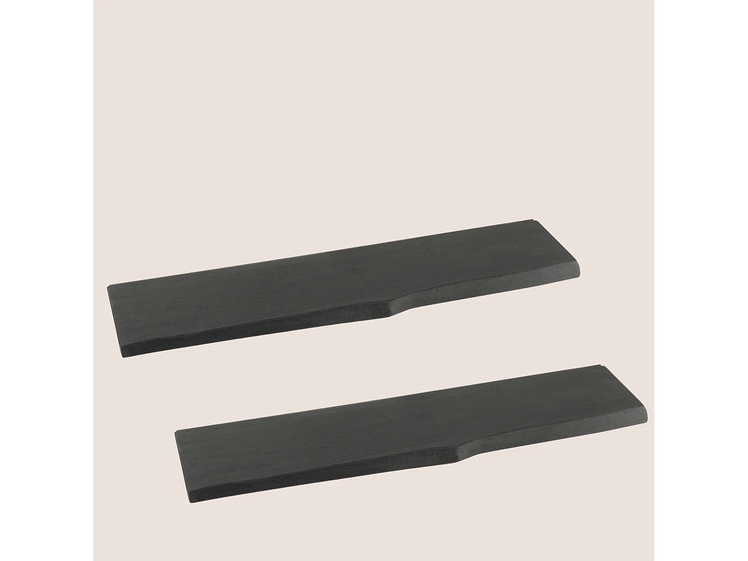 Etagère murale rectangulaire en bois d'acacia L115 (lot de 2) - EDGAR