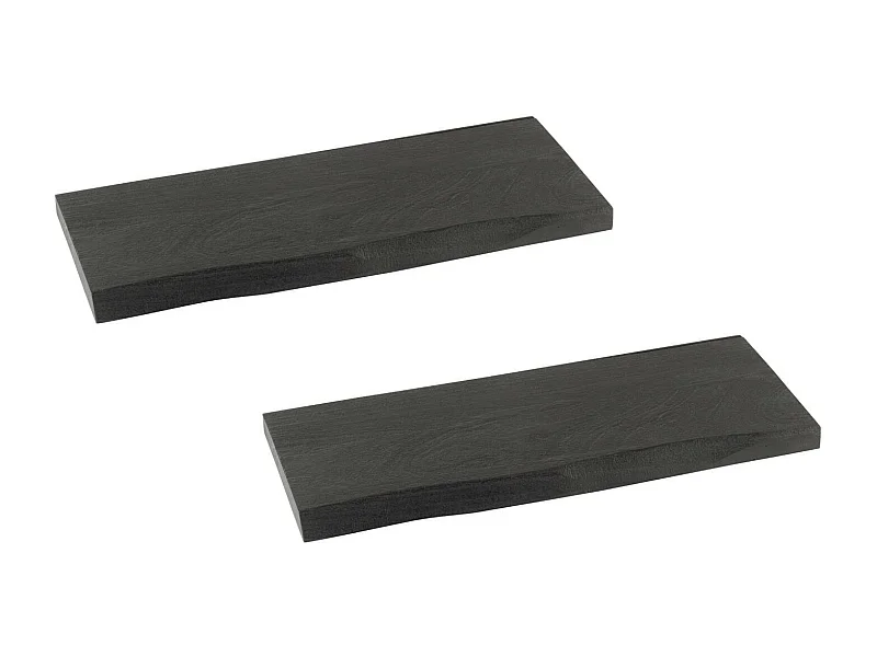 Etagère murale rectangulaire en bois d'acacia L70 (lot de 2) - EDGAR