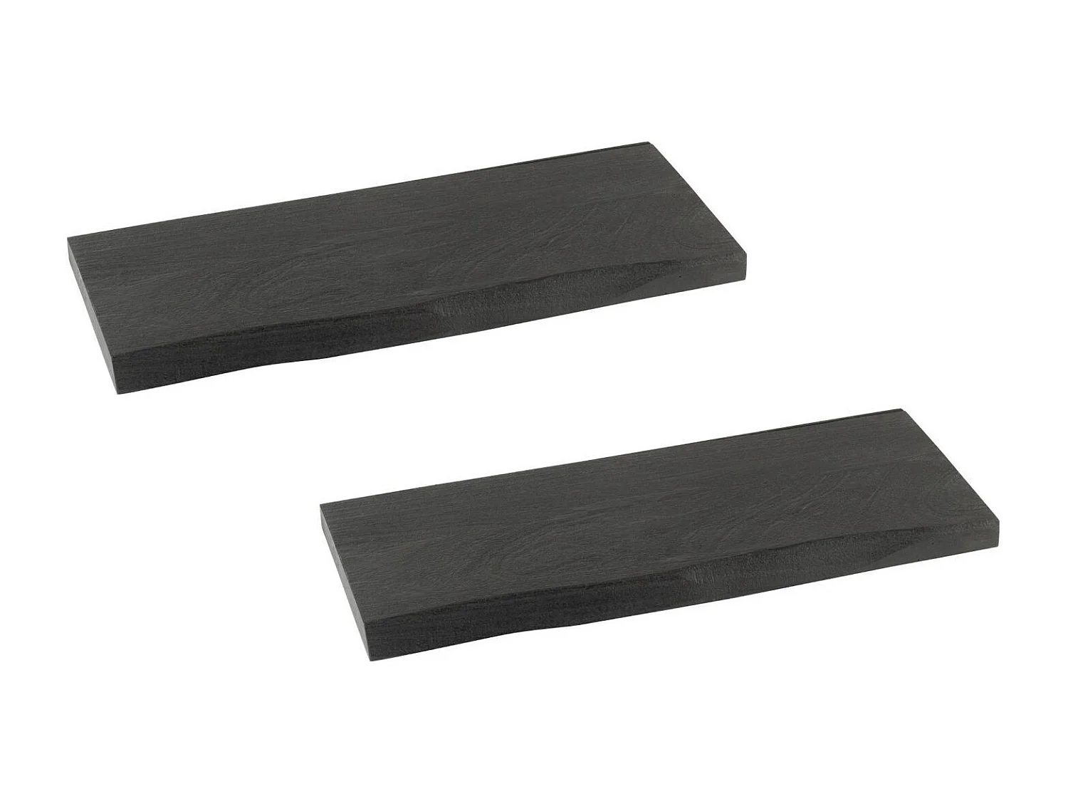 Etagère murale rectangulaire en bois d'acacia L70 (lot de 2) - EDGAR