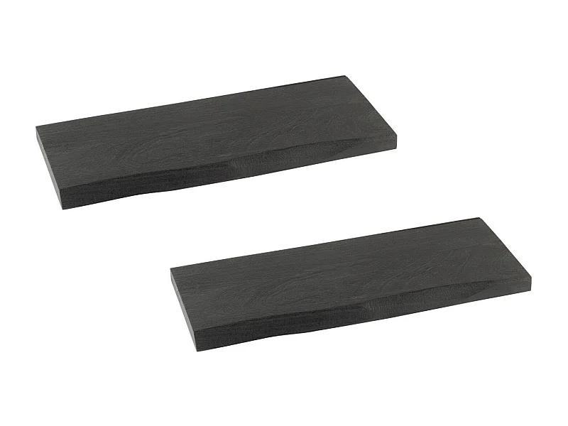 Etagère murale rectangulaire en bois d'acacia L70 (lot de 2) - EDGAR