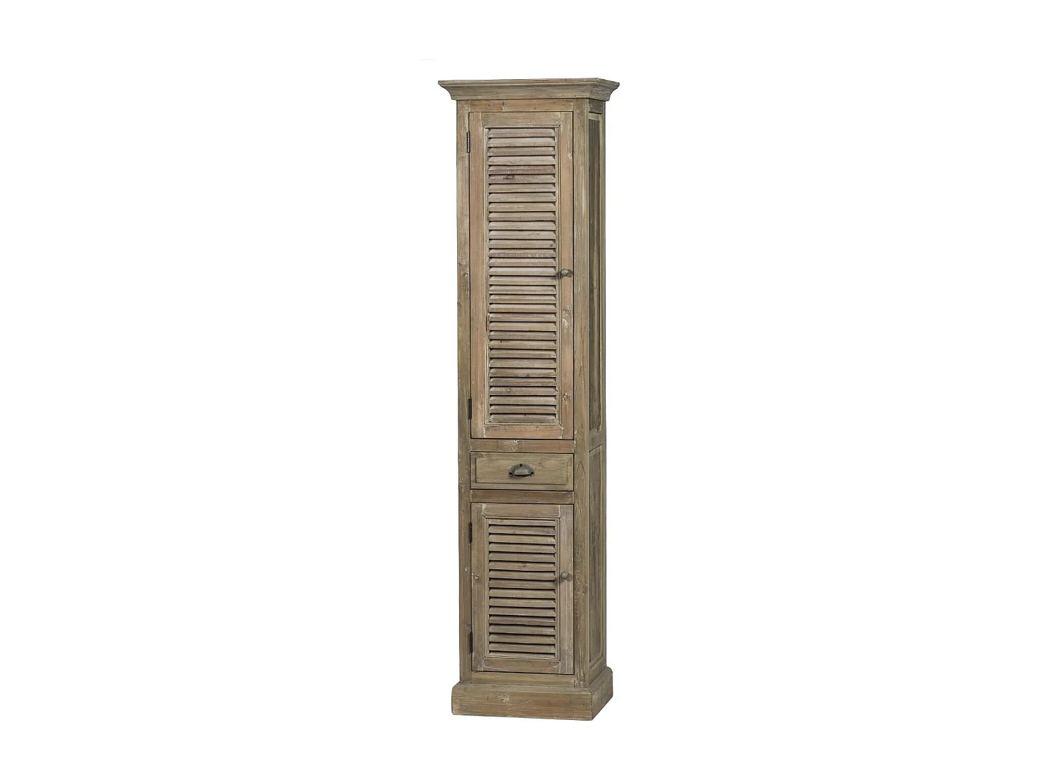 Colonne de salle de bain en bois avec porte en bois gauche - HANOÏ