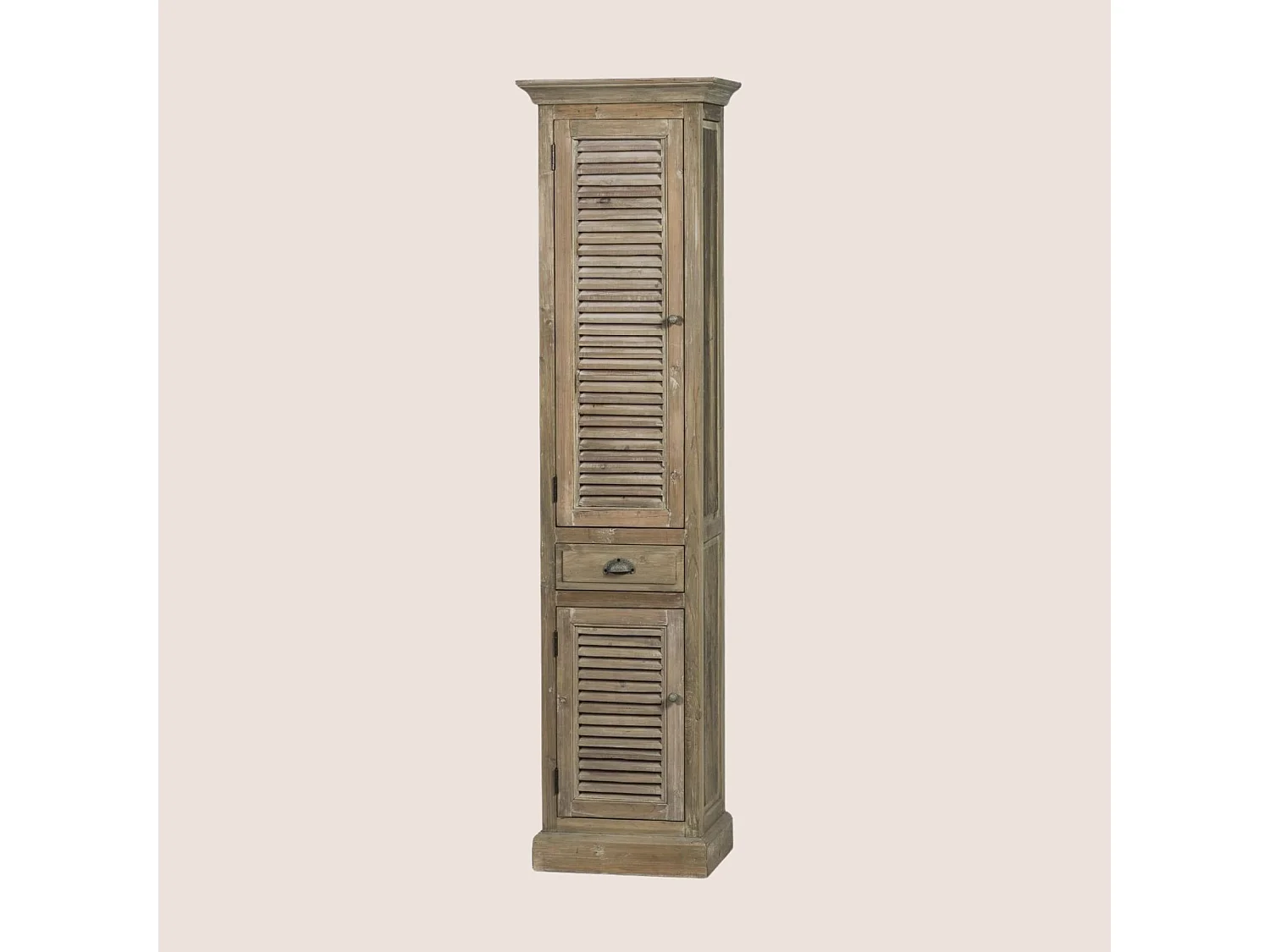 Colonne de salle de bain en bois avec porte en bois gauche - HANOÏ