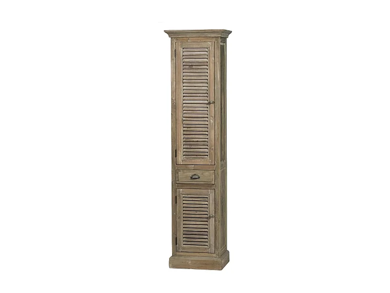 Colonne de salle de bain en bois avec porte en bois gauche - HANOÏ