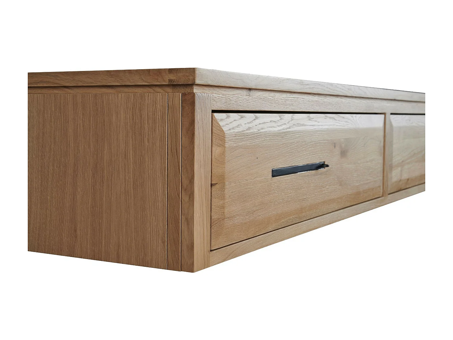 Élément suspendu en chêne massif 2 tiroirs - BOSTON