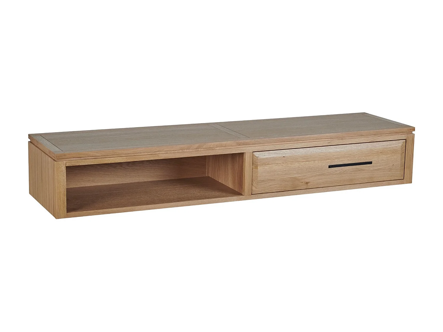 Élément suspendu en chêne massif 1 tiroir 1 niche - BOSTON