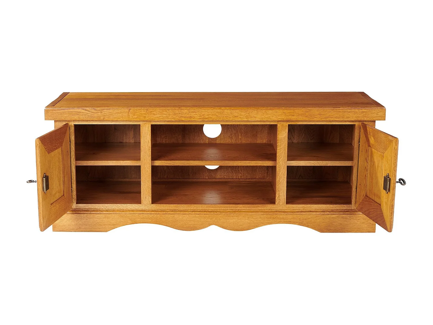 Meuble TV bas en chêne - LA BRESSE