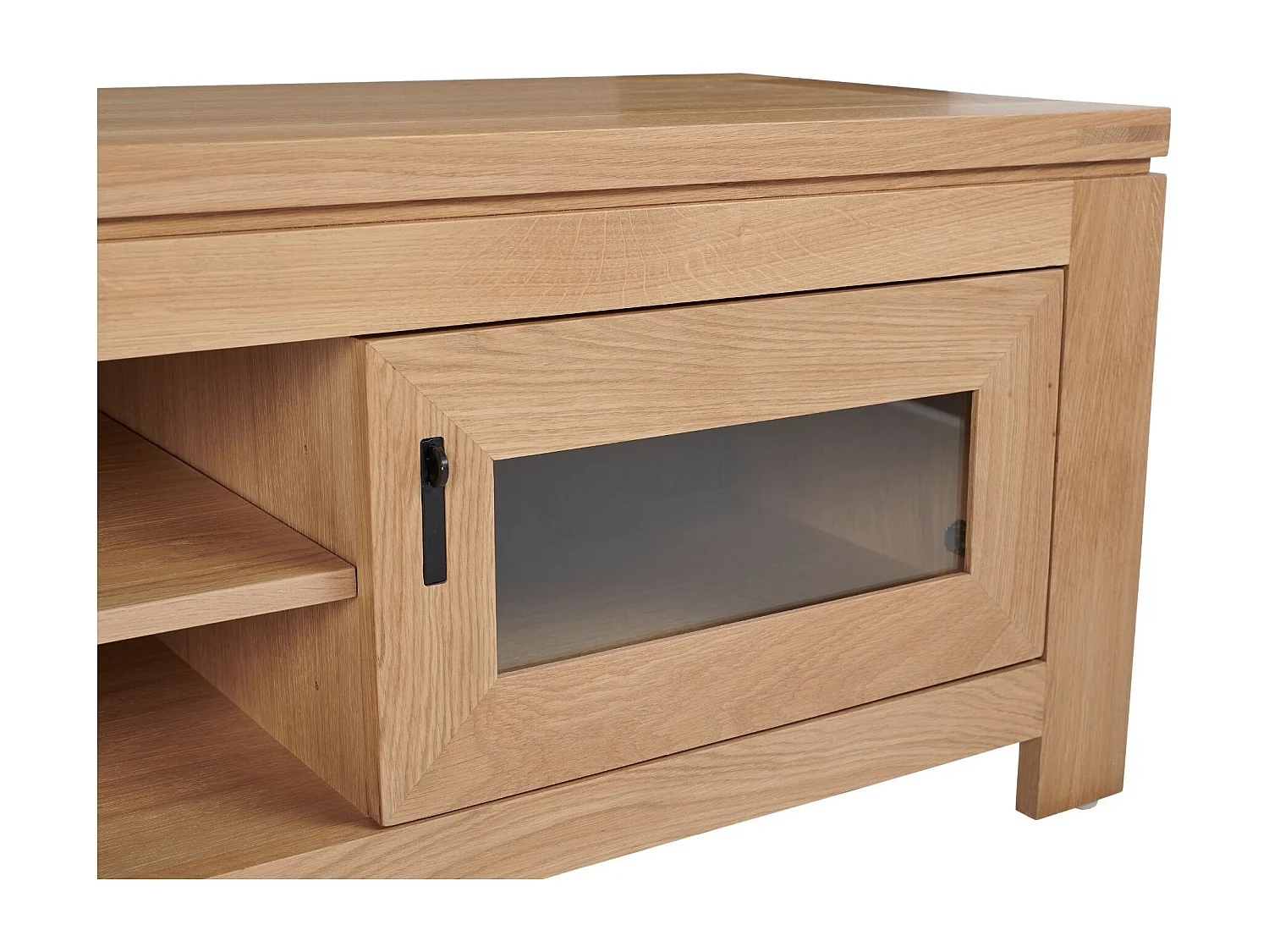 Meuble TV bas moderne en chêne clair L180 - BOSTON