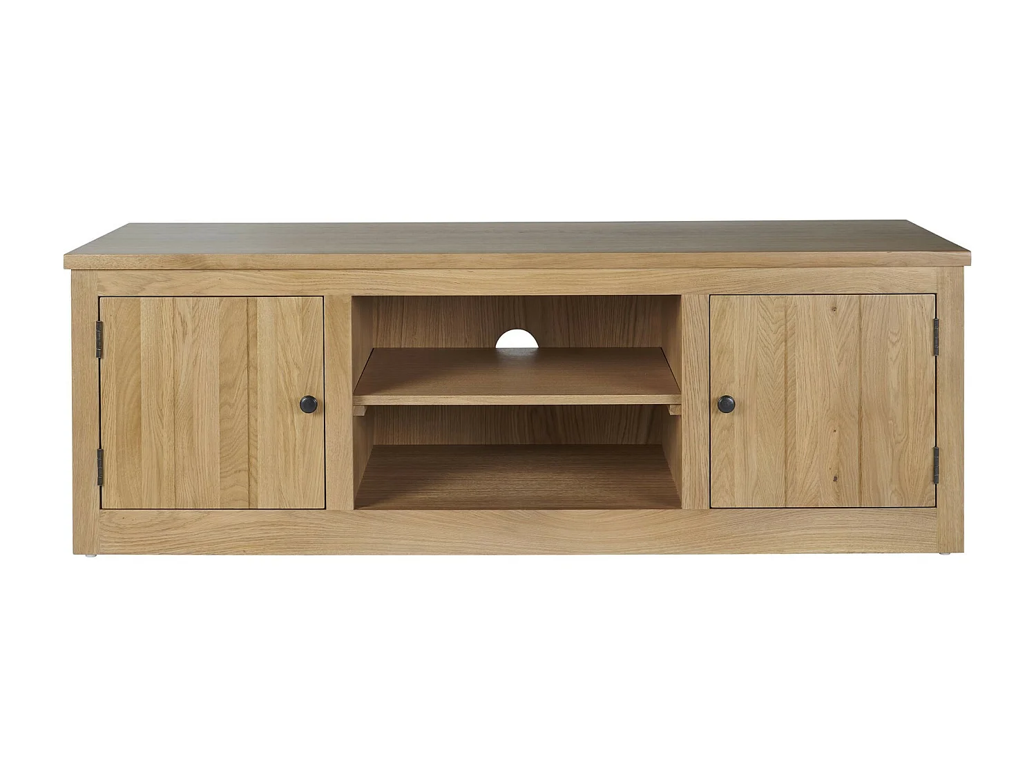 Meuble Télé bas en chêne massif - VICTORIA