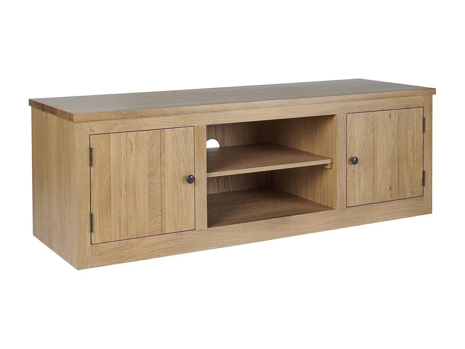 Meuble Télé bas en chêne massif - VICTORIA