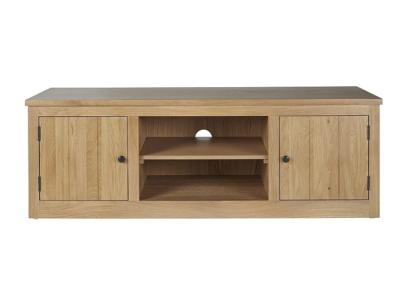 Meuble Télé bas en chêne massif - VICTORIA