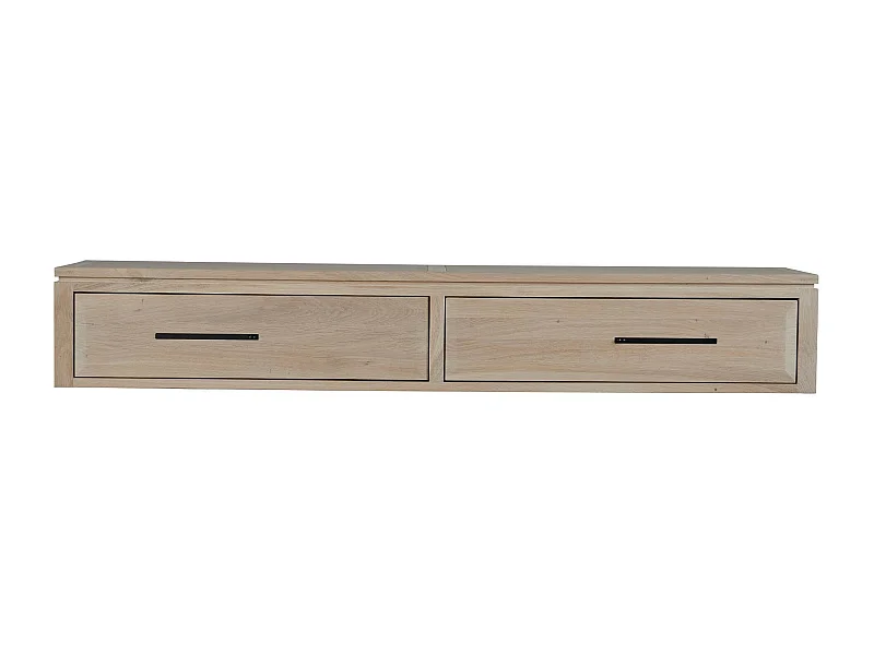 Élément suspendu en chêne massif 2 tiroirs - BOSTON