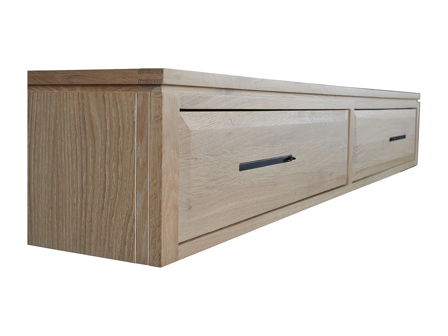 Élément suspendu en chêne massif 2 tiroirs - BOSTON