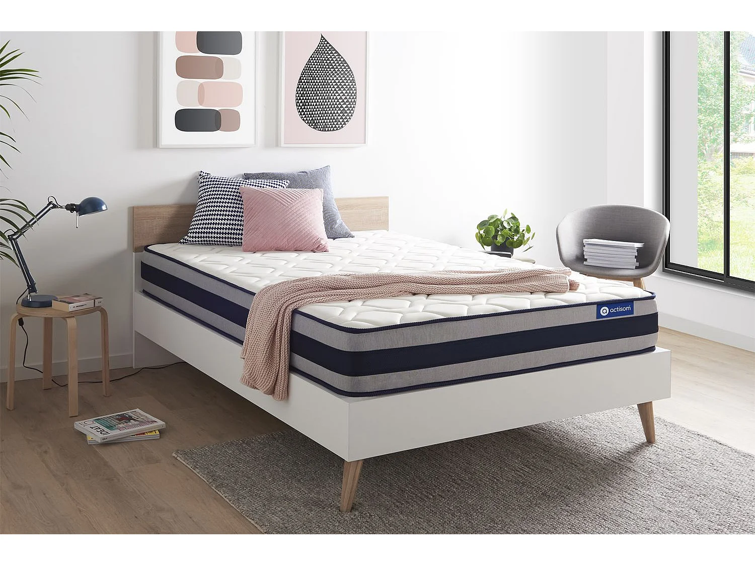 Matelas 180x210 cm Latex et mémoire de forme - Actilatex Ergo