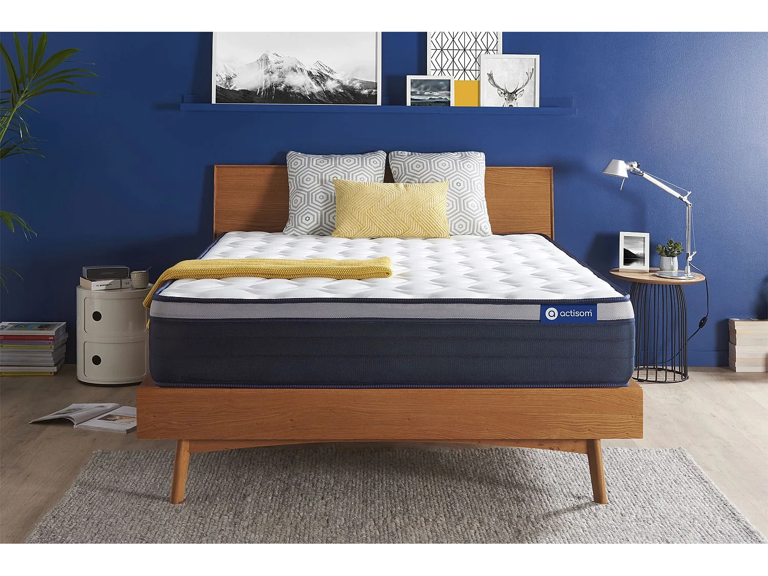 Matelas 160x195 cm Ressorts ensachés et Mémoire de forme - Actiflex Max