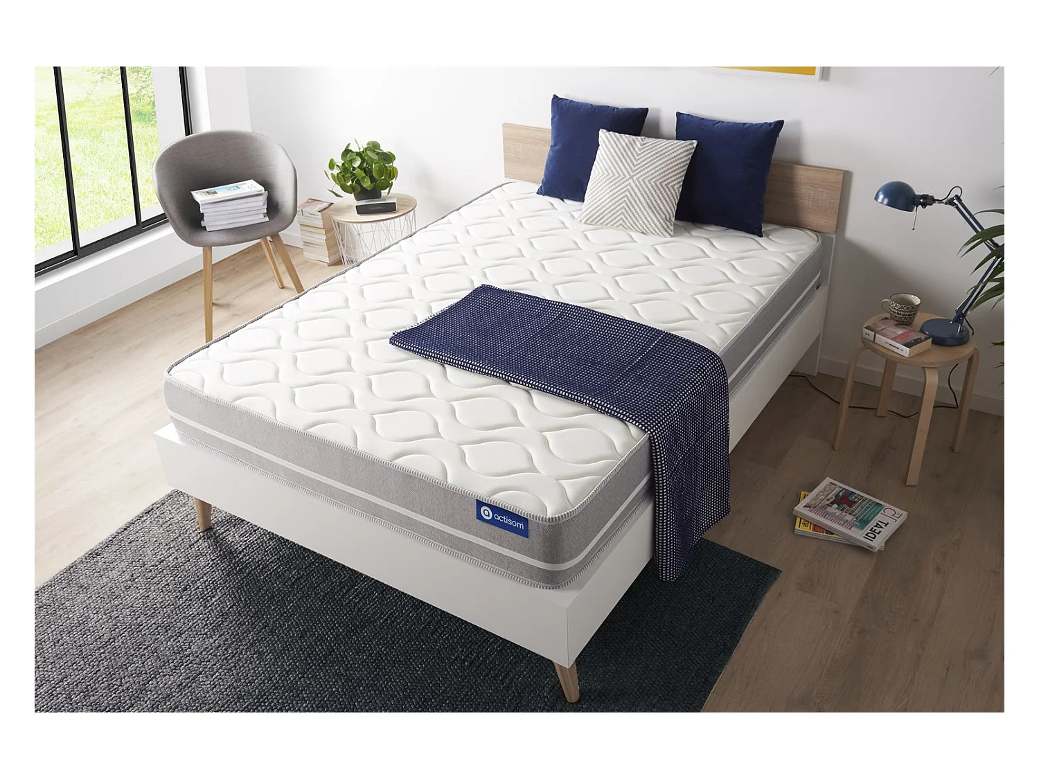 Matelas 150x200 cm Latex et mémoire de forme - Actilatex Touch