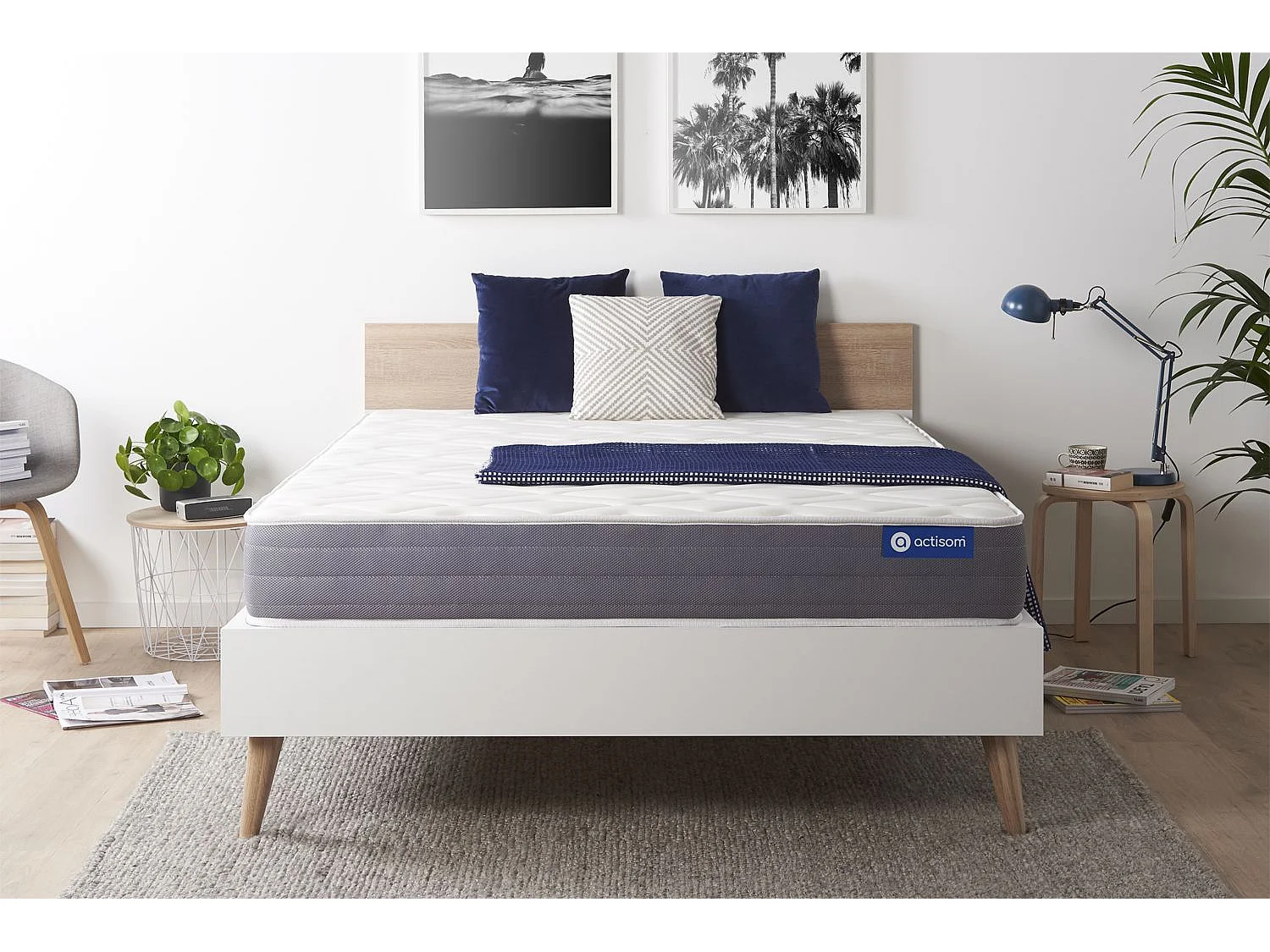 Actilatex dream matras 180x210cm , Matrasdikte : 22 cm , Latex en traagschuim , Vrij stevig, 5 comfortzones