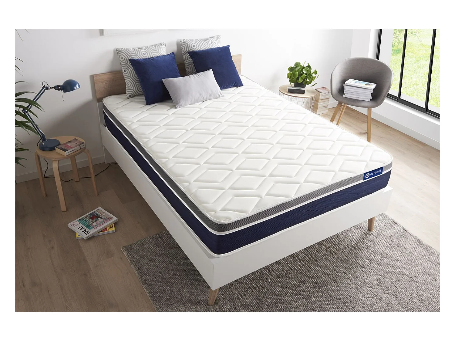 Matelas 160x190 cm Latex et mémoire de forme - Actilatex Confort
