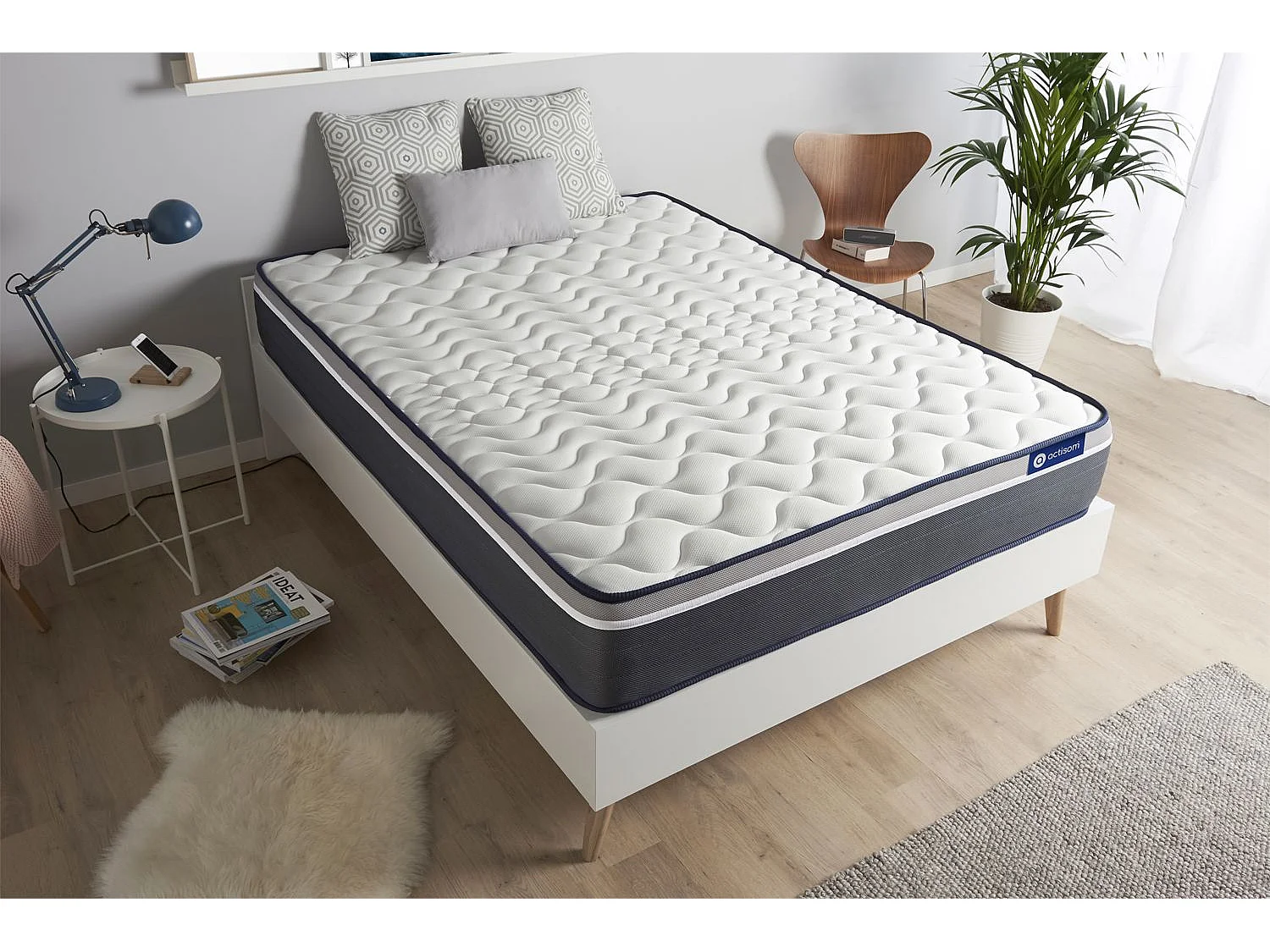 Actimemo plus matras 100x200cm , Matrasdikte : 26 cm , Traagschuim , Zeer stevig, 7 comfortzones
