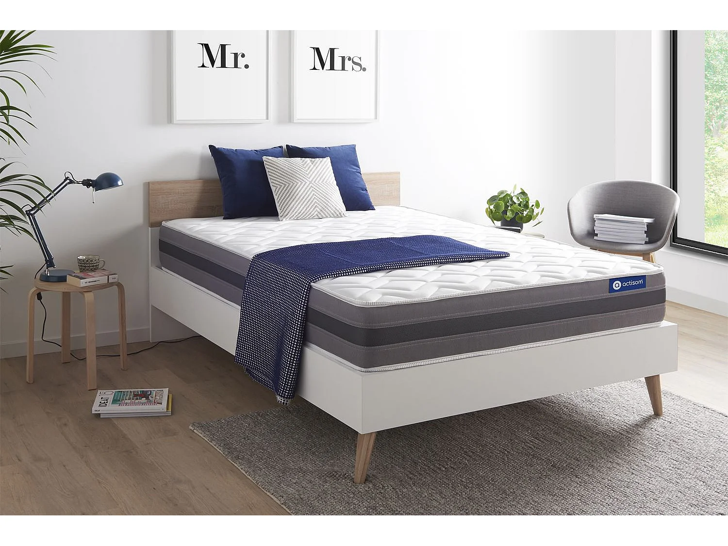 Matelas 160x195 cm Latex et mémoire de forme - Actilatex Relax