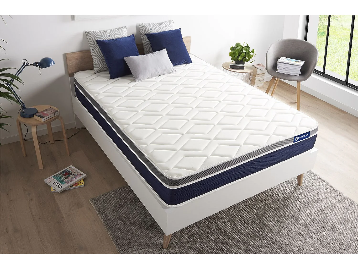Matelas 150x200 cm Latex et mémoire de forme - Actilatex Confort