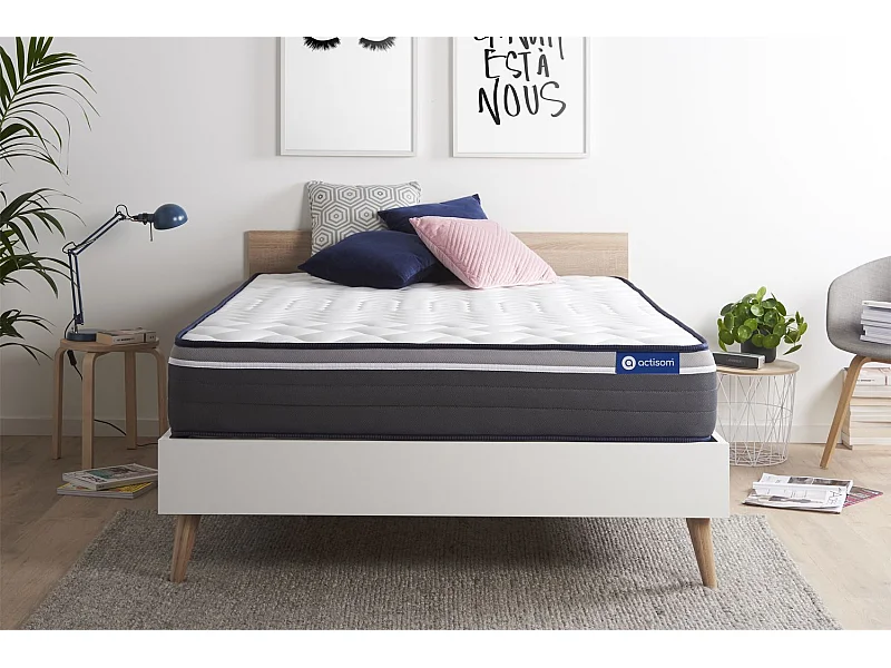 Matelas 130x190 cm Latex et mémoire de forme - Actilatex Plus