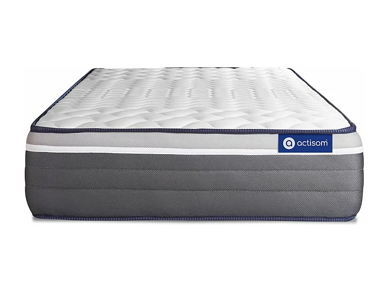 Matelas 90x210 cm Ressorts ensachés et Mémoire de forme - Actiflex Plus