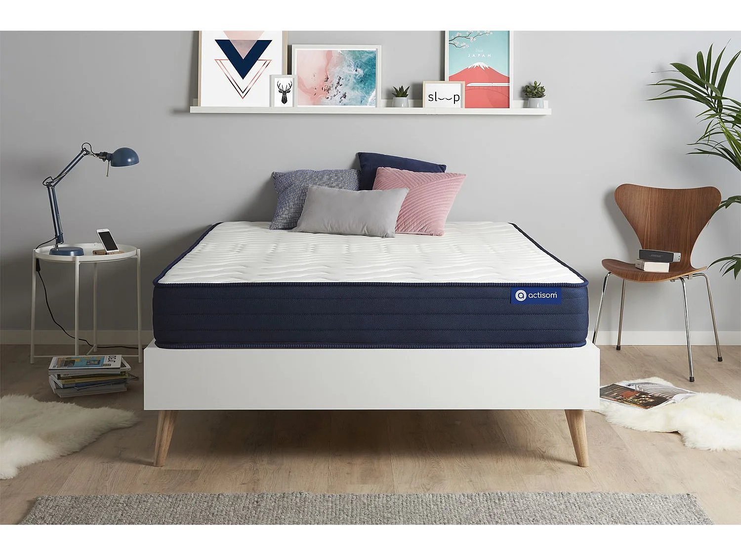 Colchão ACTISOM Actimemo Life (130x210 cm - Espuma Viscoelástica- Altura: 22 cm)