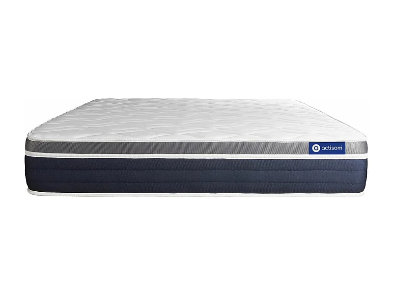 Matelas 130x190 cm Ressorts ensachés et Mémoire de forme - Actiflex Confort
