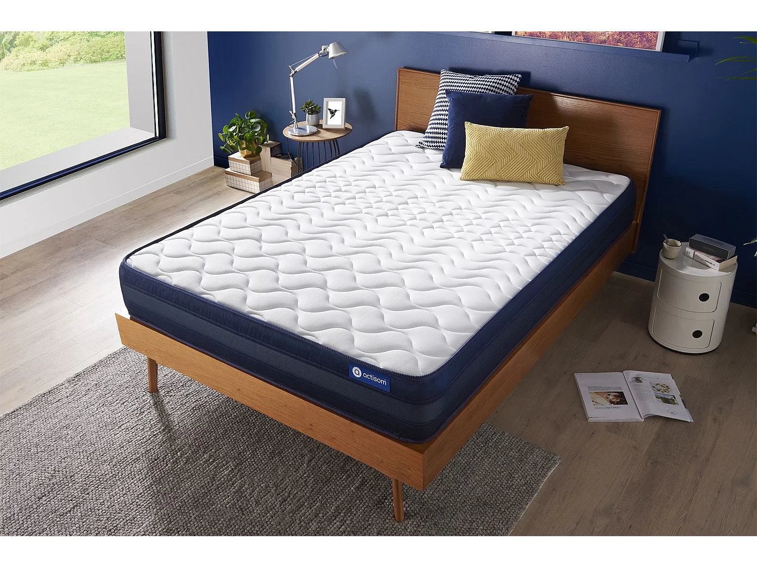 Actiflex tech matras 105x200cm , Matrasdikte : 24 cm , Pocketveren en traagschuim , Zeer stevig, 5 comfortzones