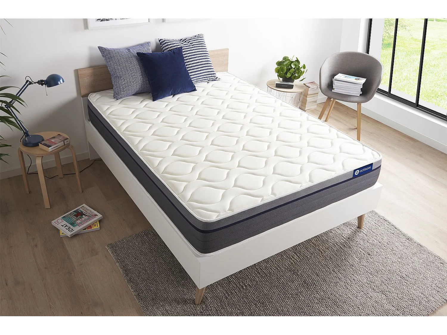 Matelas 80x210 cm Latex et mémoire de forme - Actilatex Zen