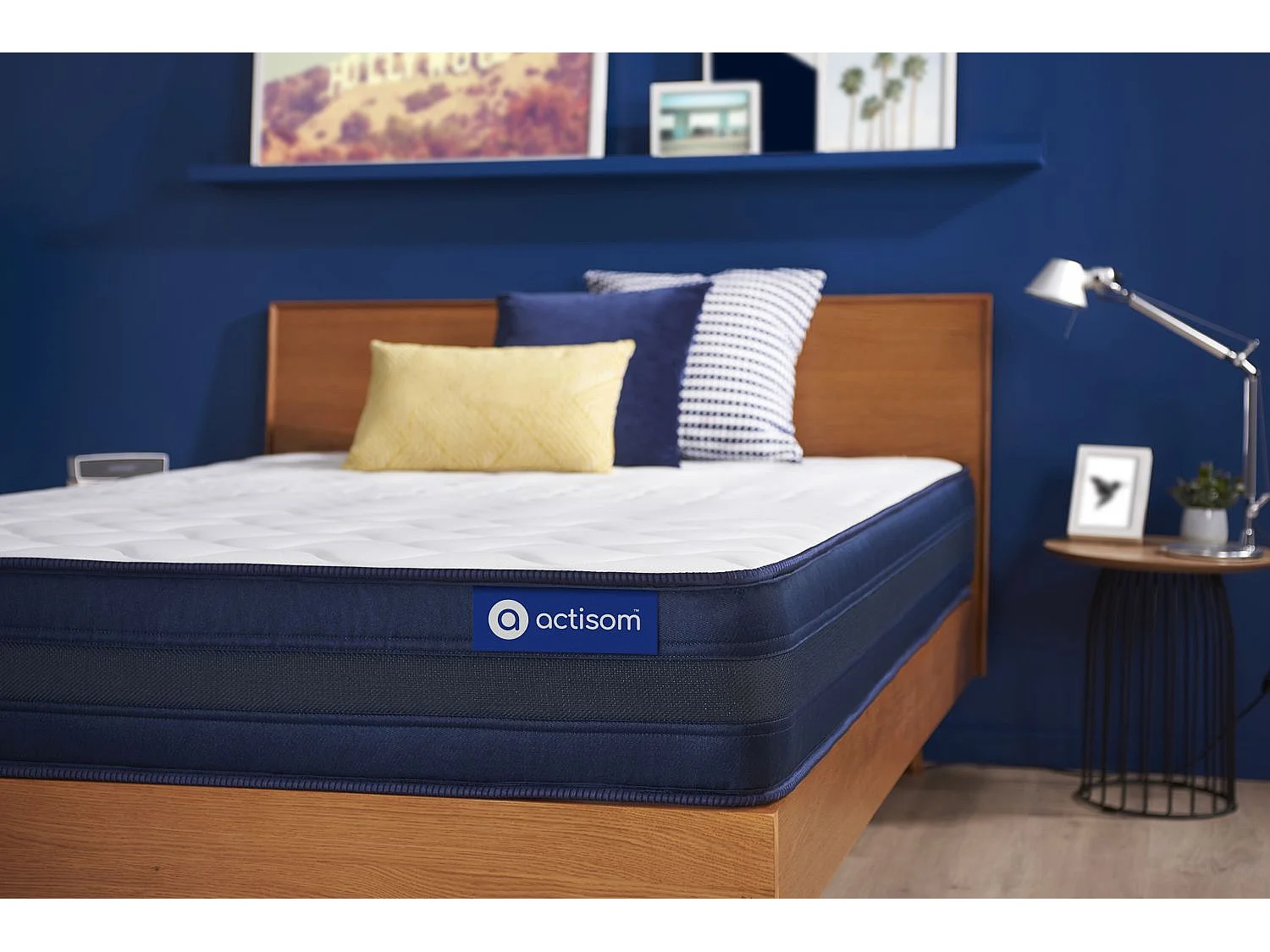 Colchón Actiflex tech 80x220cm, Grosor: 24cm, Muelles ensacados y espuma viscoelástica, Muy firme, 5 zonas de confort