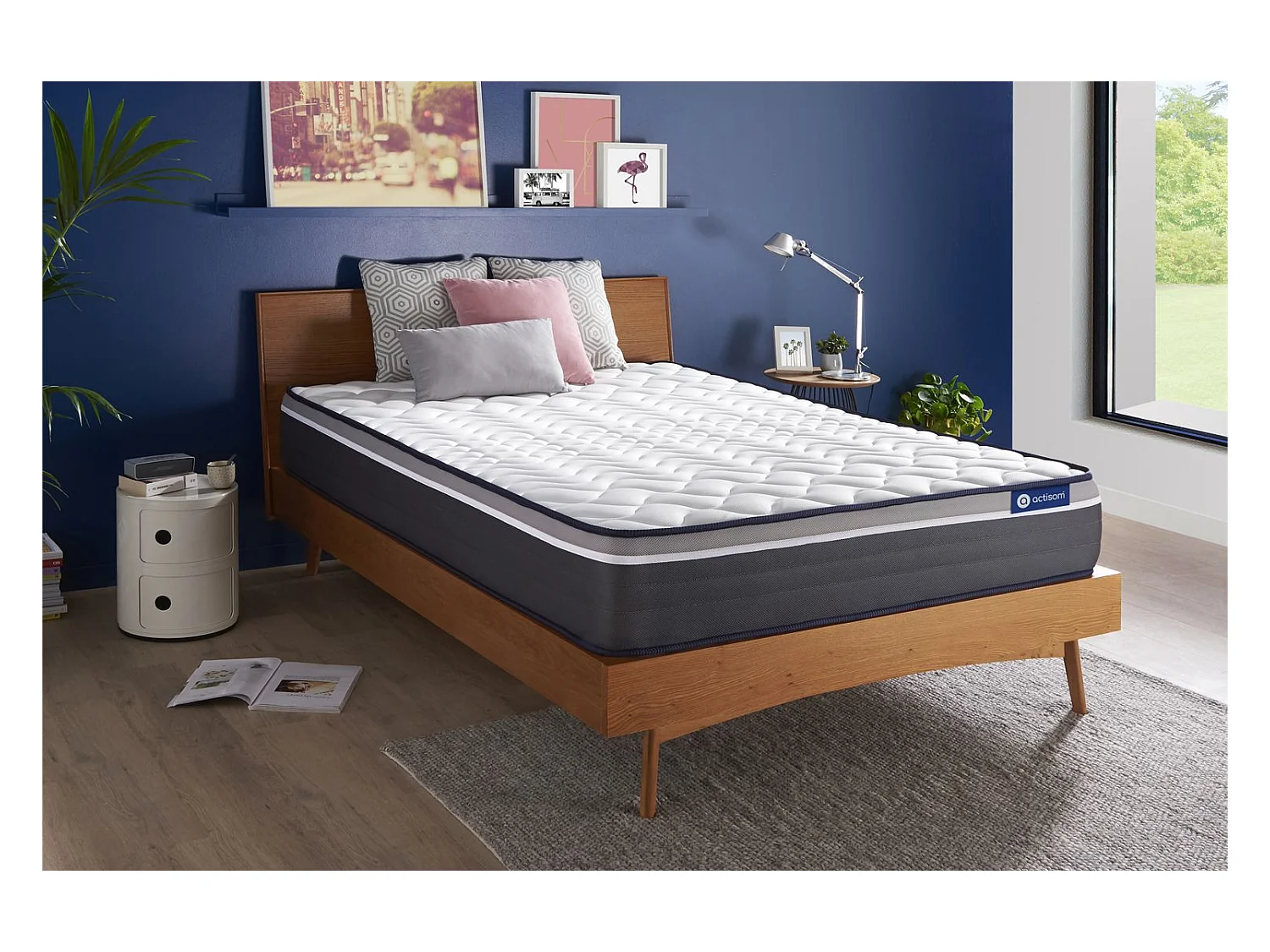 Actiflex plus matras 140x220cm , Matrasdikte : 26 cm , Pocketveren en traagschuim , Zeer stevig, 7 comfortzones