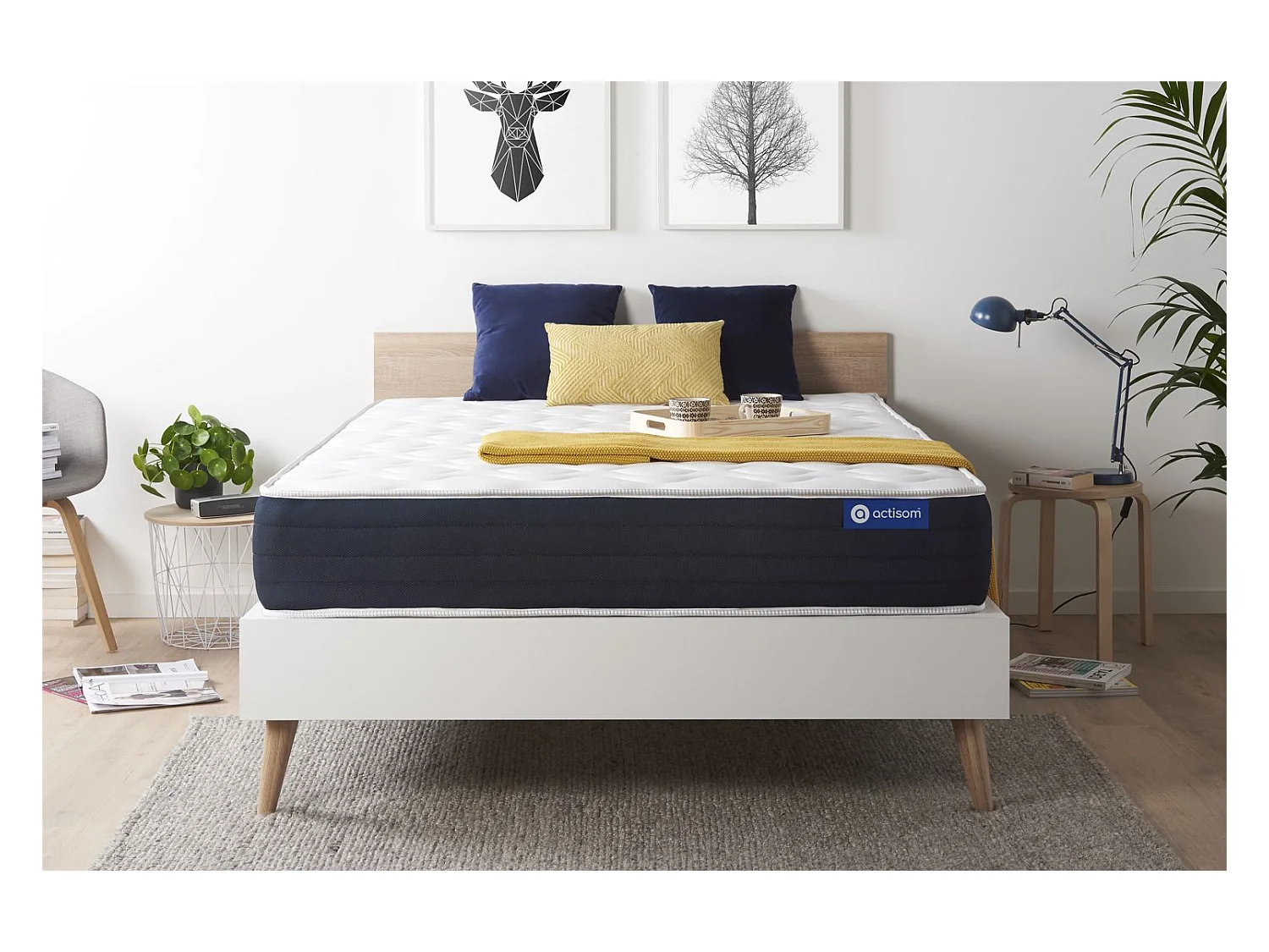 Materasso Actilatex sleep 130x190cm - Spessore : 22cm - Lattice e memory foam - Bilanciato