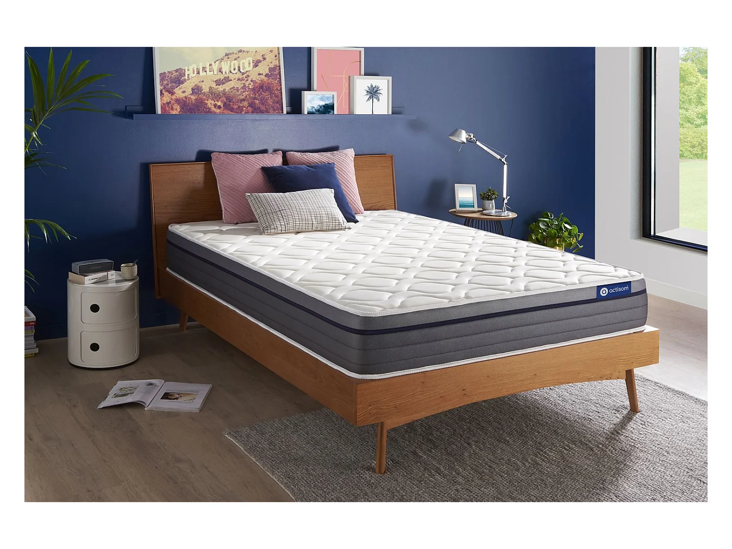 Actiflex zen matras 140x220cm , Matrasdikte : 26 cm , Pocketveren en traagschuim , Gebalanceerd, 7 comfortzones