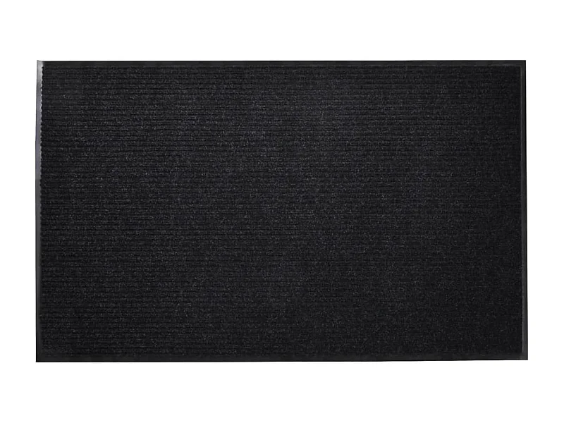 Tapis d'entrée noir paillasson PVC noire 120 x 90 x 90 cm DEC023112