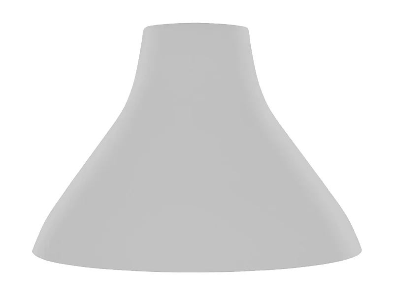 Pantalla TOSEL ,metal,Gris ,A19,5xD28xP28cm