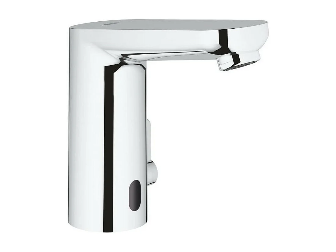 Mitigeur infrarouge pour lavabo sur plage GROHE - Get E - 6 V - Chrome
