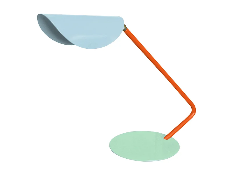 Lampe de Bureau TOSEL ,métal,Bleu, H35xD22xP51cm