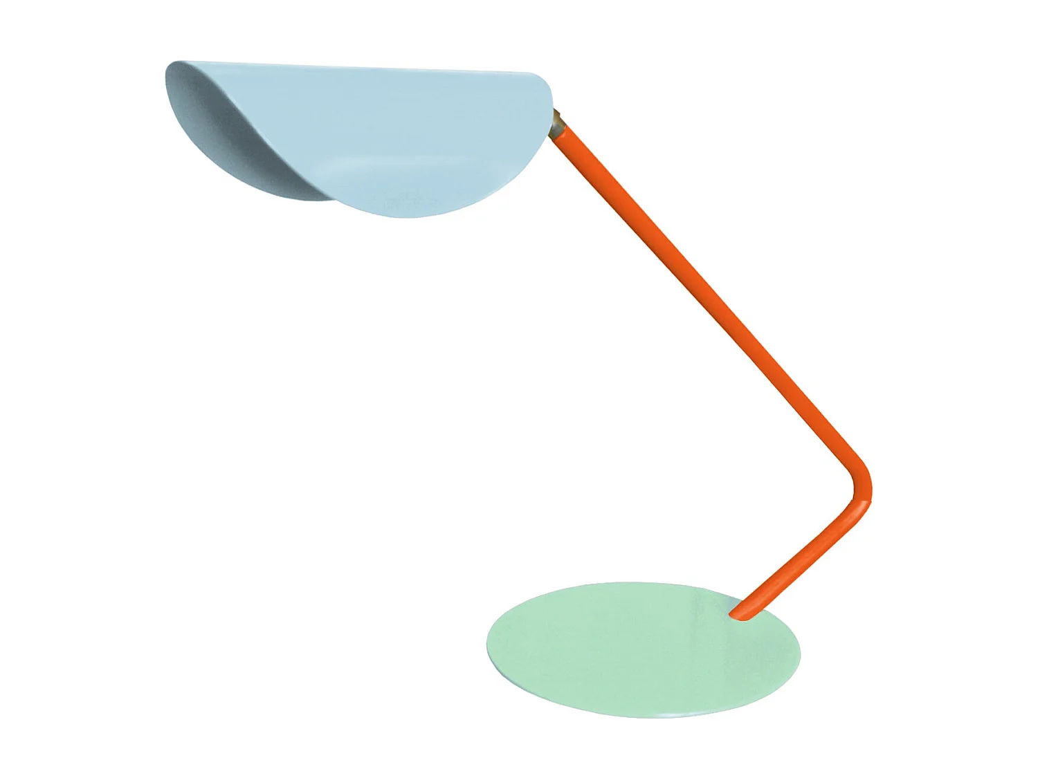 Lampe de Bureau TOSEL ,métal,Bleu, H35xD22xP51cm