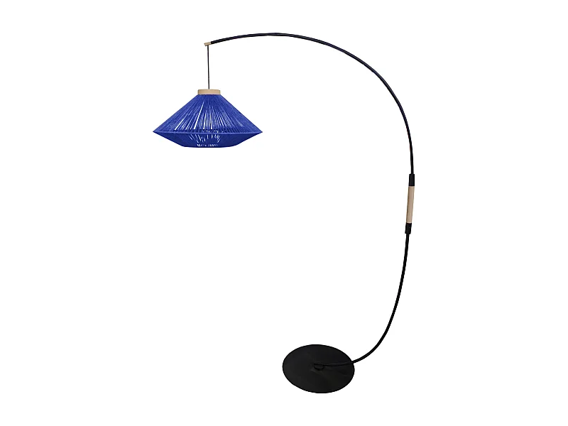 Candeeiro de Pé TOSEL CYLINDRE LACY metal certo cobre D30 x  H170  cm