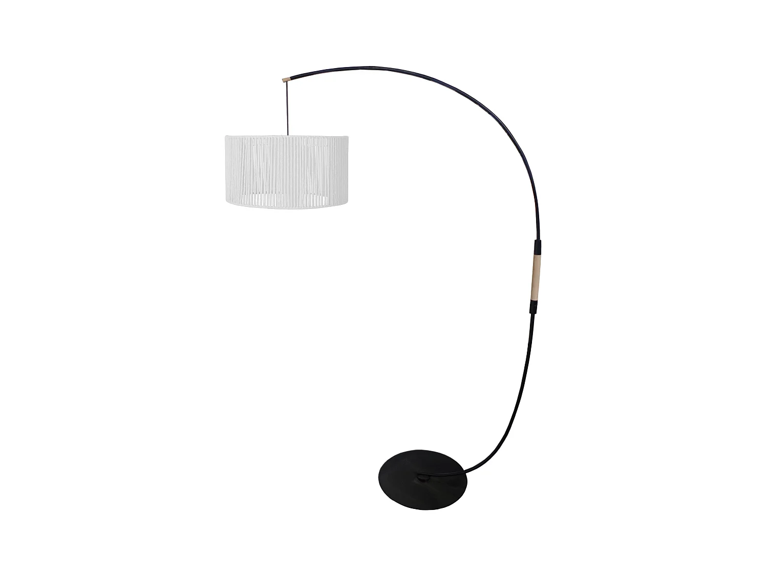 Lampadaire TOSEL ,métal,Blanc ,H 195xD43xP110cm