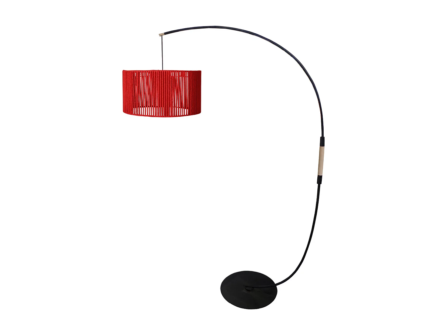 Candeeiro de Pé TOSEL ETOILES metal certo vermelho D20 x  H90  cm